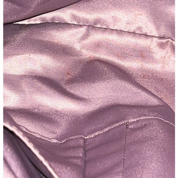 Coach 3 Zip Vermillion Gray Leather Purple Lining Katheryn Satchel Bag F31324 - Picture 11 of 11